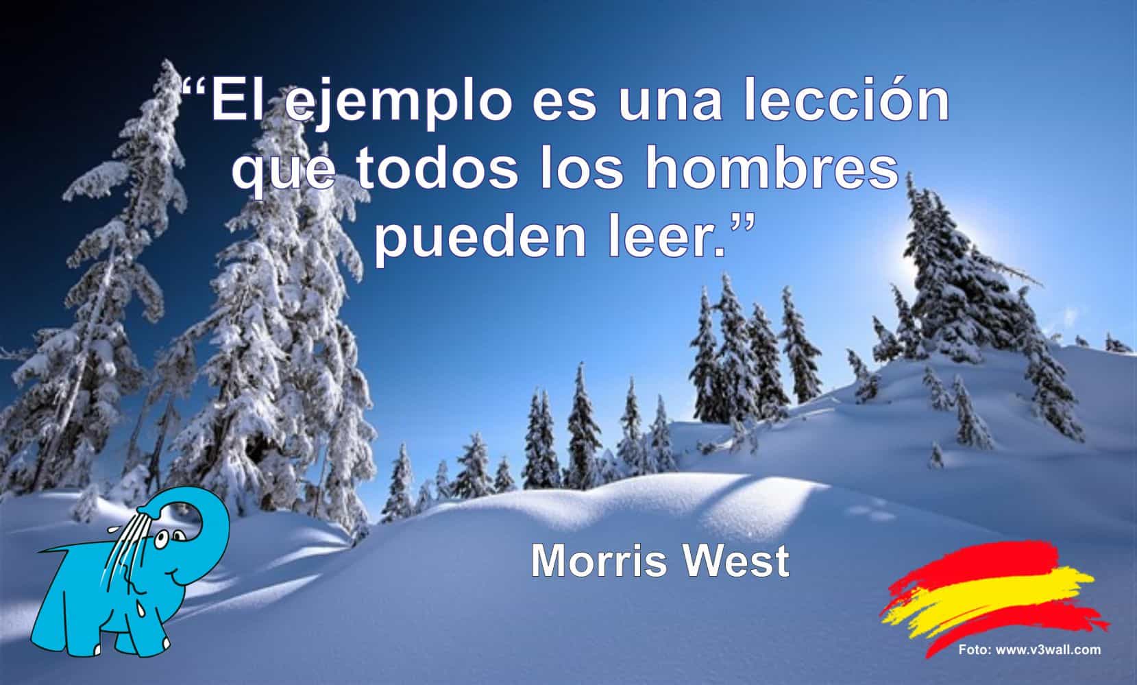  El ejemplo es una lección que todos los hombres pueden leer.